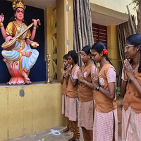 Tamil Nadu : Class 12 board exams commence in Trichy;students offer prayers before exam