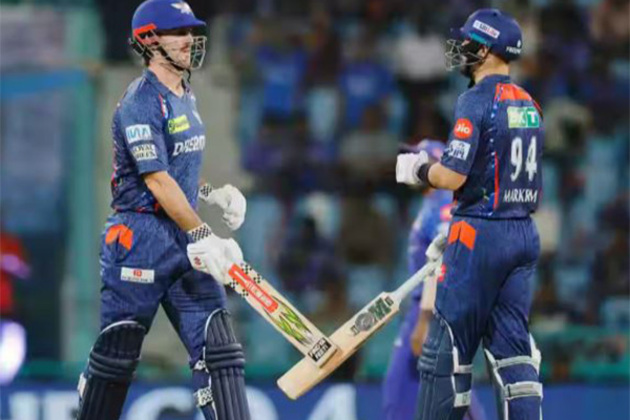 Mitchell Marsh, Aiden Markram power LSG to 203/8 despite Hardik Pandya's fifer