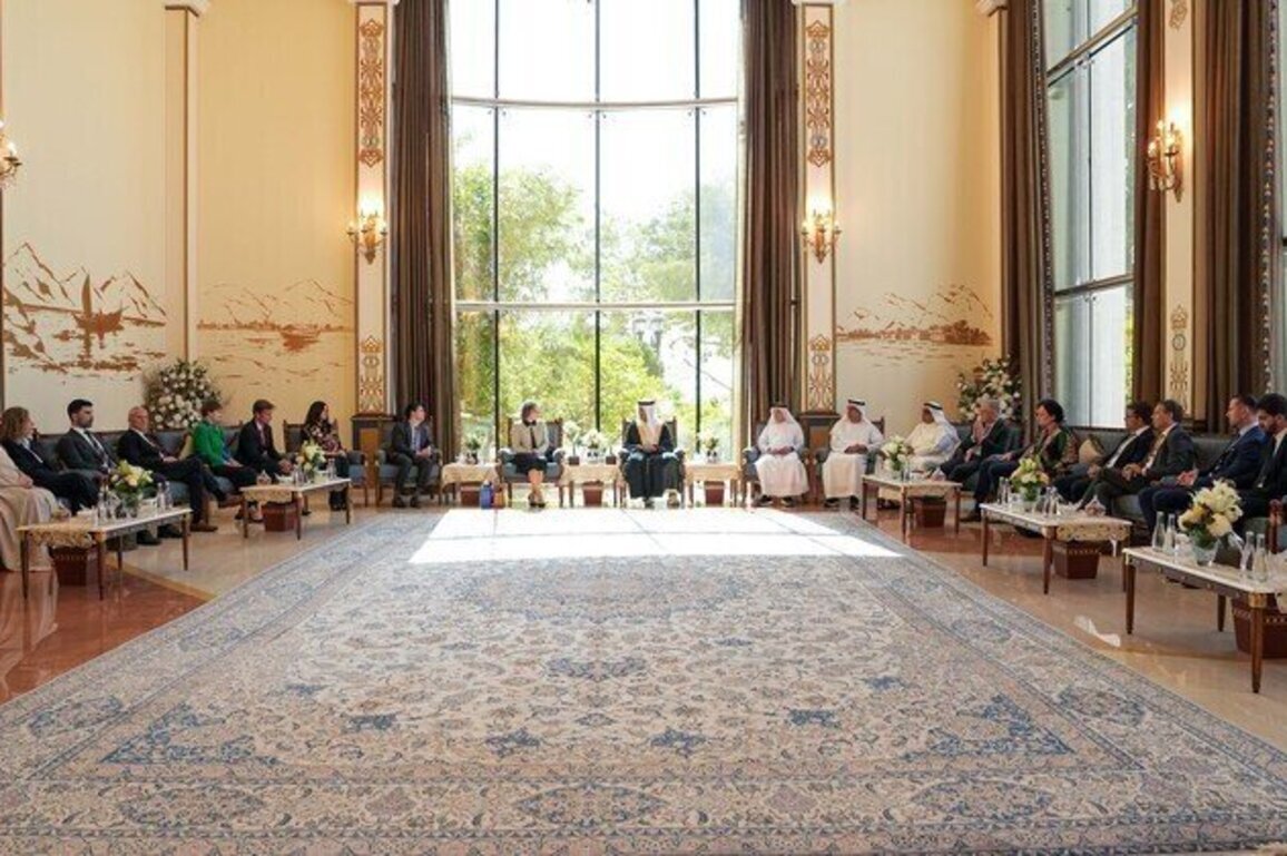 Ras Al Khaimah Ruler receives EU ambassadors' delegation