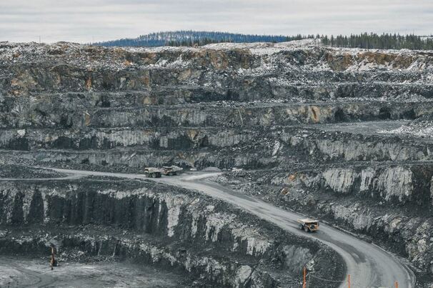 Boliden's Kevitsa openpit mine in northern Finland