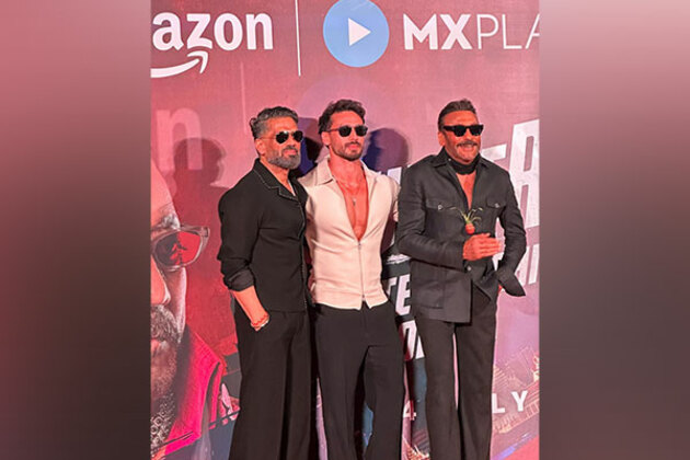 Tiger Shroff surprises dad Jackie Shroff at 'Hunter 2' trailer launch