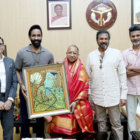 Prabhu Deva, Vishnu Manchu meet UP CM Yogi to promote film Kannappa