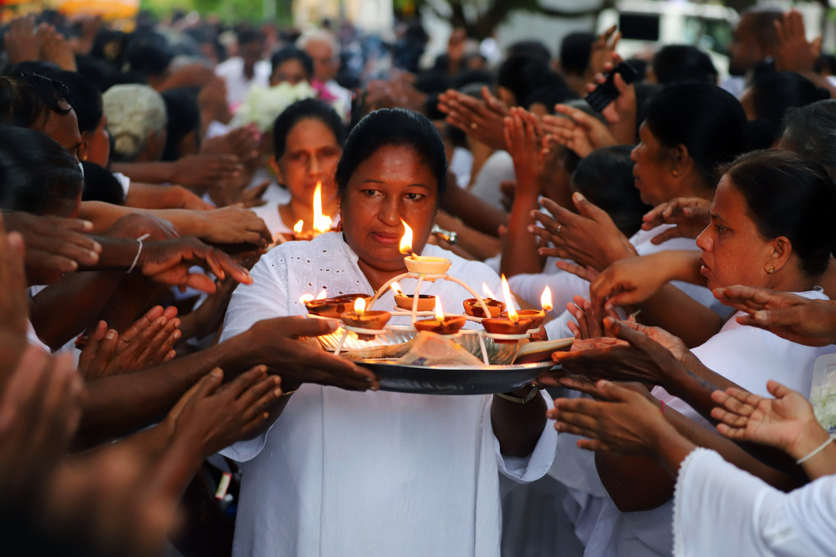 SRI LANKA-POSON FESTIVAL-CELEBRATIONS