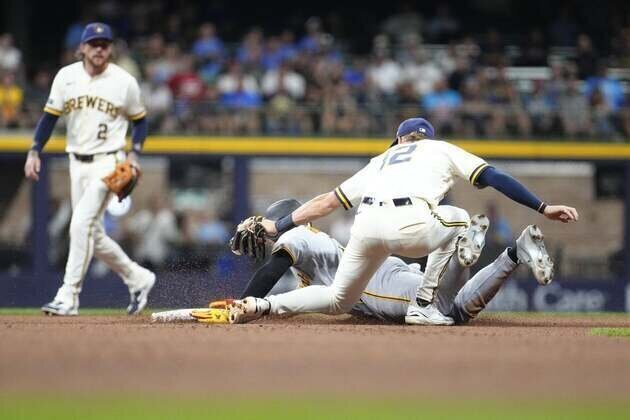 Pirates build 4-run lead, move to 6-1 vs. Brewers in '26