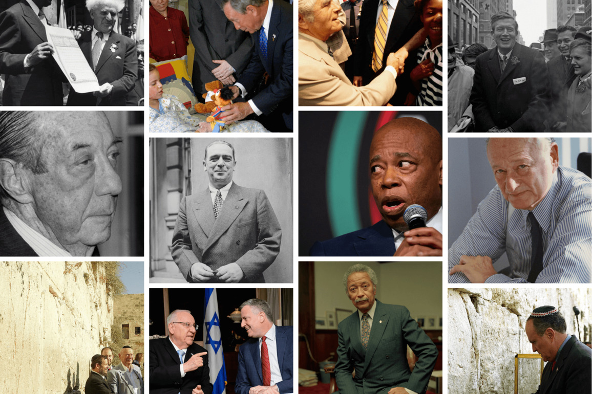 A brief history of NYC mayors visiting Israel  The Forward