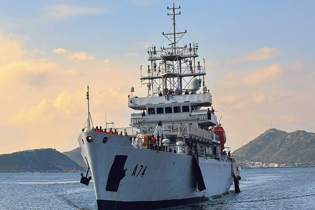 India-Vietnam deepen scientific cooperation as oceanographic research vessel INS Sagardhwani arrives in Cam Ranh