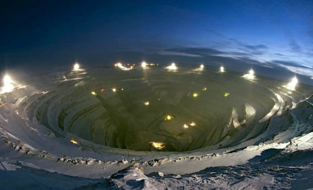 Alrosa's Jubilee (Yubileinaya) open-pit mine