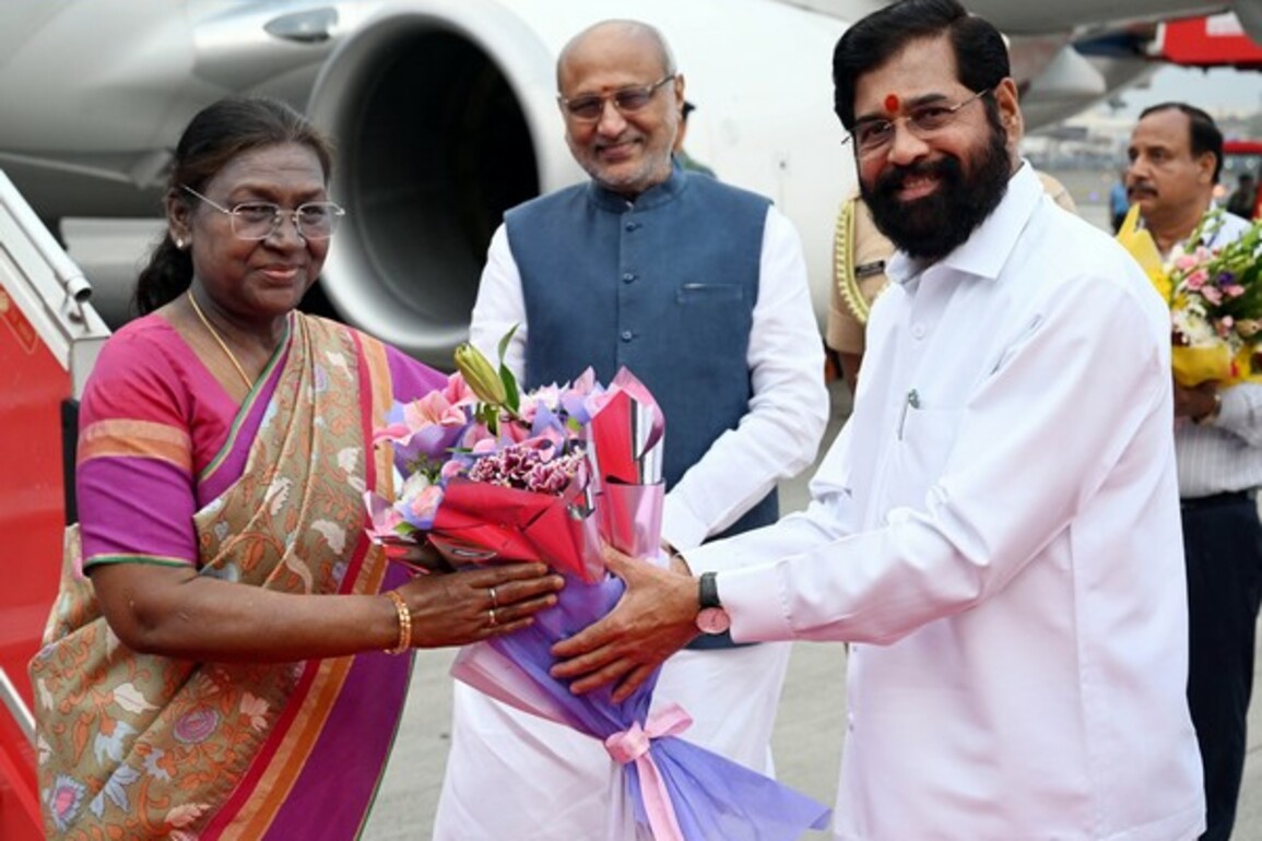 President Murmu arrives in Mumbai for RBI's 90-year commemoration closing ceremony