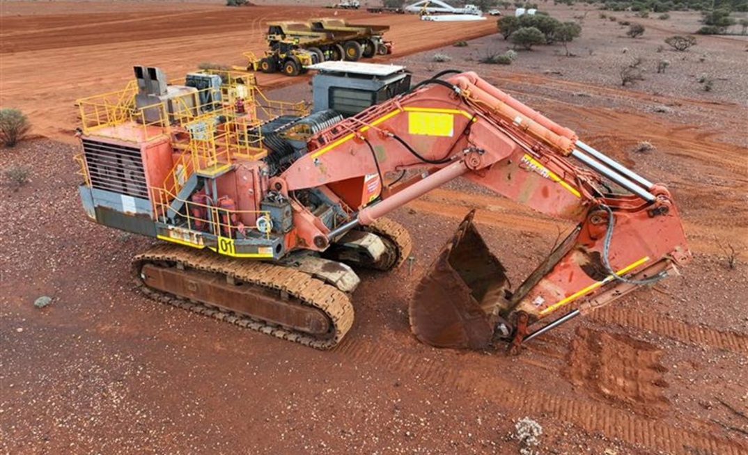 Mining equipment at Crown Prince