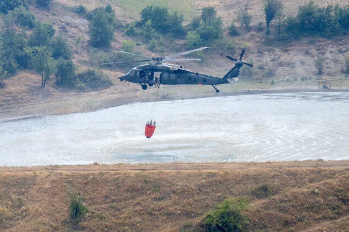 UAE Rescue Team continues forest firefighting operations in Albania