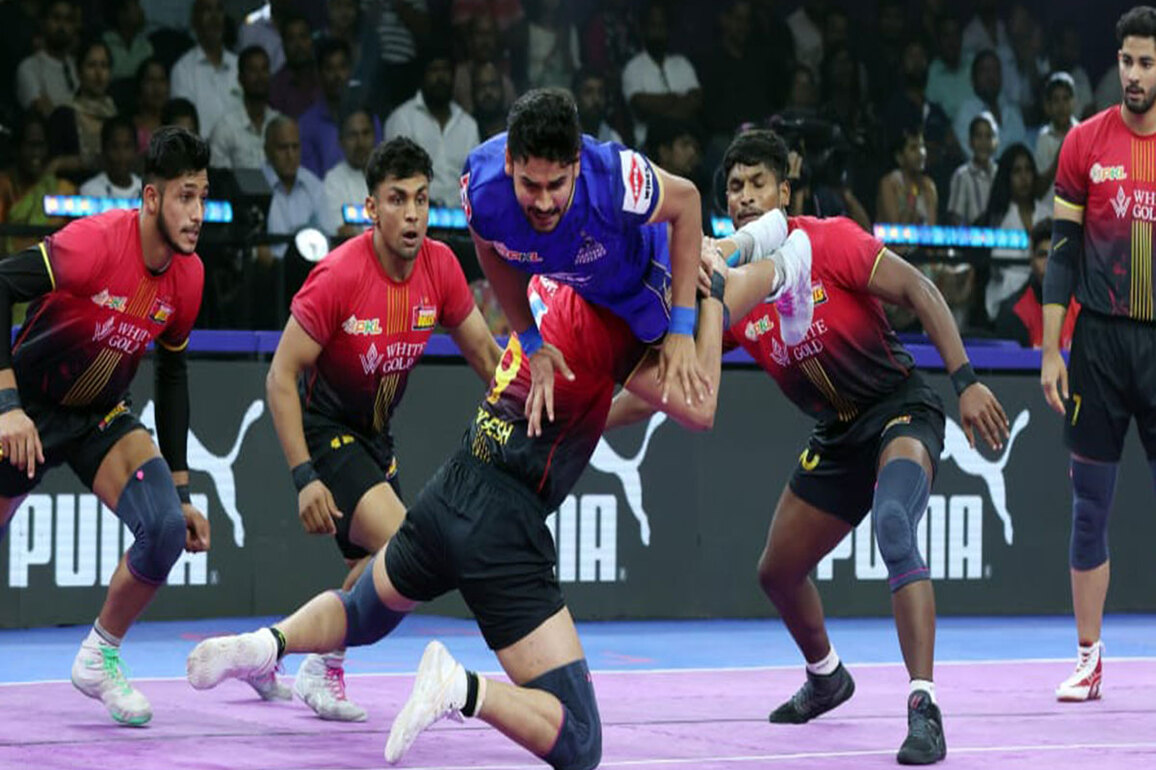 PKL: Bengaluru Bulls secure 40-33 win over defending champions Haryana Steelers