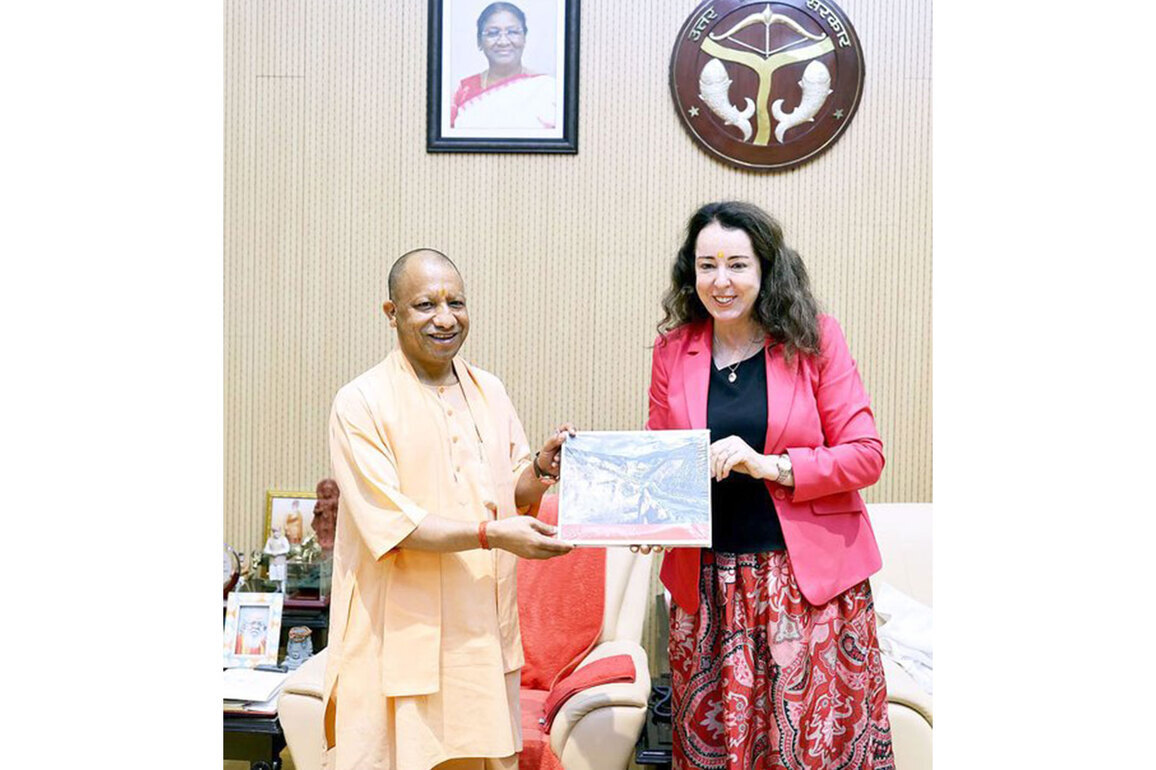 UP CM Yogi Adityanath meets Swiss Ambassador in Lucknow