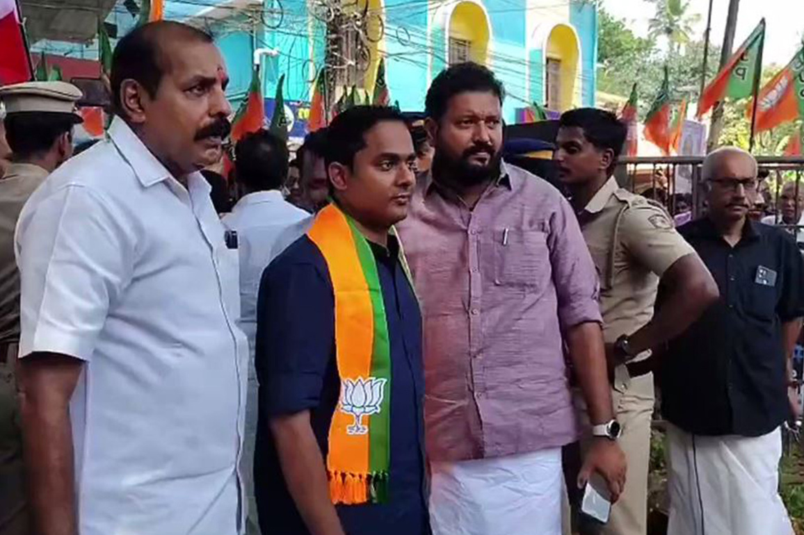 Kerala Polls: NDA candidate Anoop Antony files nomination from Thiruvalla ahead of April 9 elections