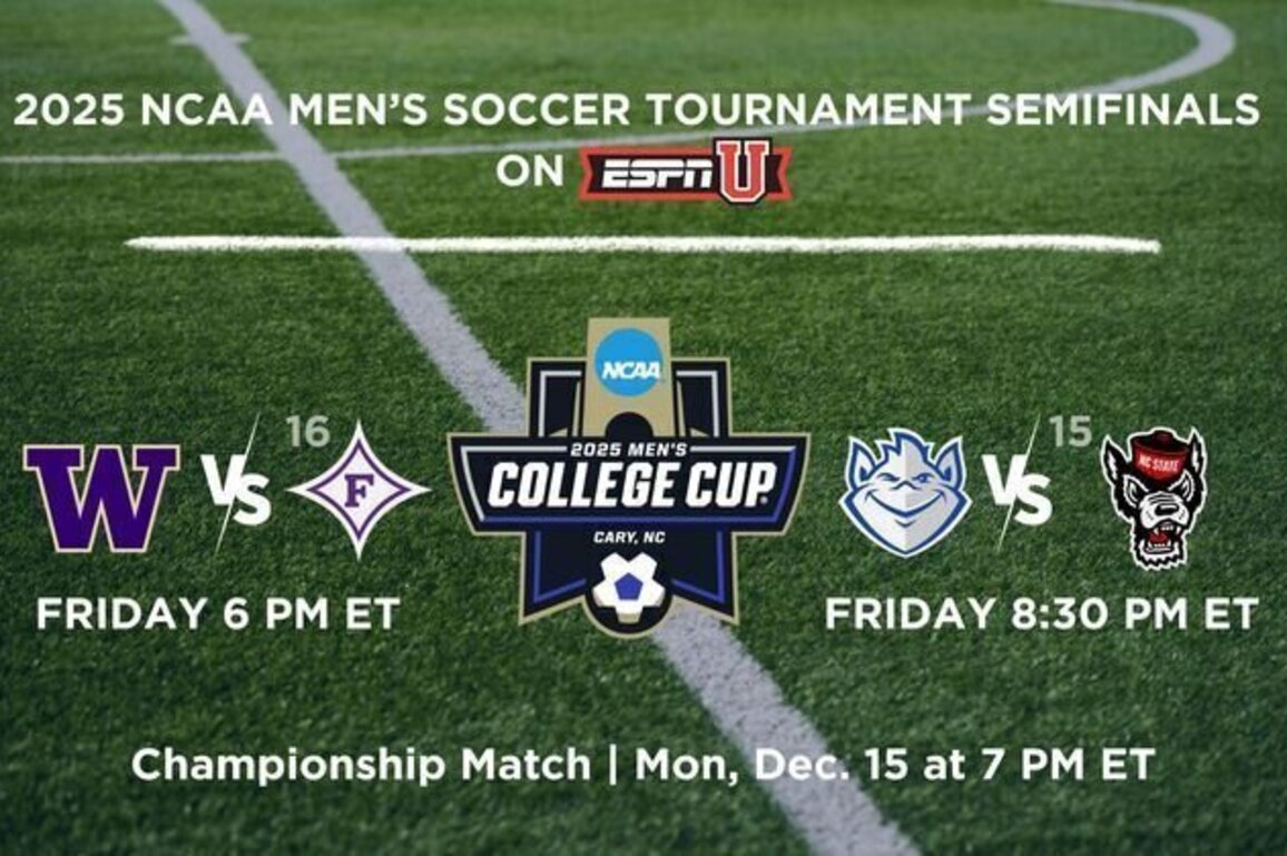 ESPNU presents 2025 Men's College Cup semifinal and championship matches December 12 and 15