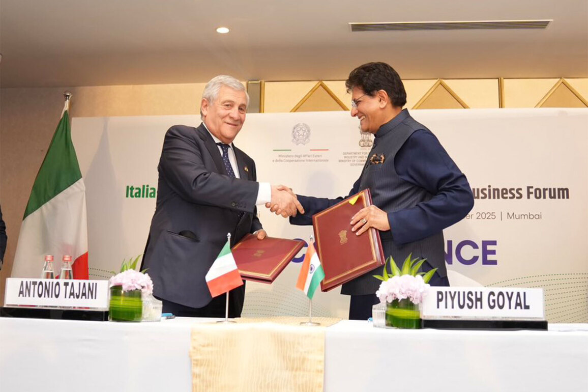 India-Italy sign Joint Commission for Economic Cooperation