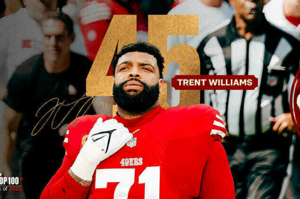 Trent Williams Ranked No. 45 on NFL's 'Top 100 Players of 2025'