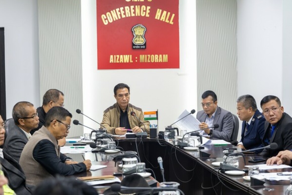 CM Lalduhoma holds review meeting on disaster in Mizoram