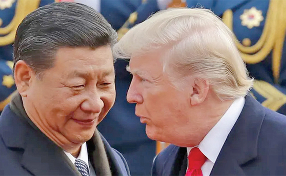 Bapulezidenti, XI Jinping (ku kkono) owa China ne Donald Trump owa Amerika. Bapulezidenti, XI Jinping (ku kkono) owa China ne Donald Trump owa Amerika.
