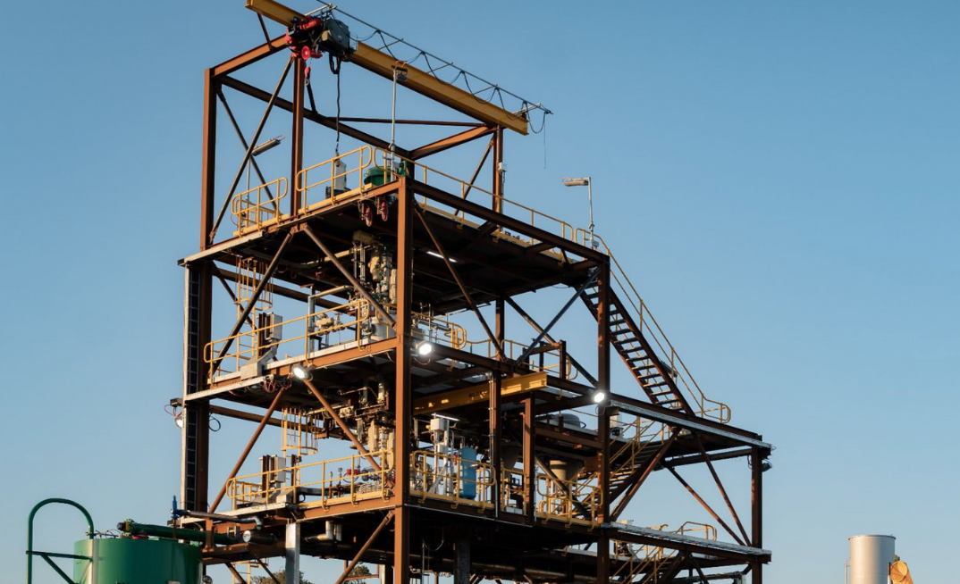 Hazer Group’s Commercial Demonstration Plant in Perth, showcasing the company’s breakthrough technology for clean hydrogen and graphite production.