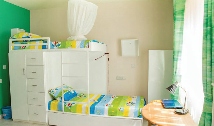  bedroom at the school he boarding facility will accommodate 150 children