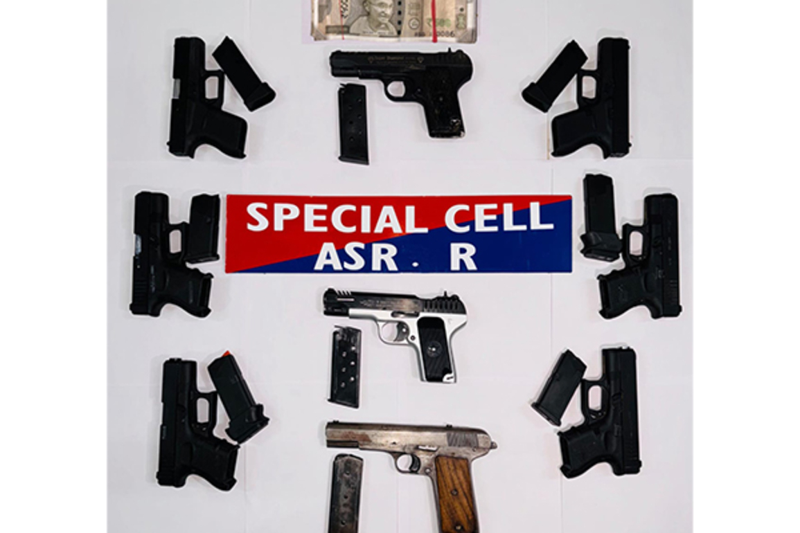 Amritsar Rural Police busts illegal arms smuggling racket, four arrested