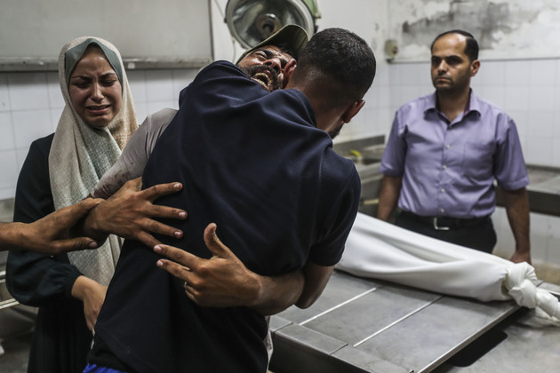 MIDEAST-GAZA CITY-MOURNING