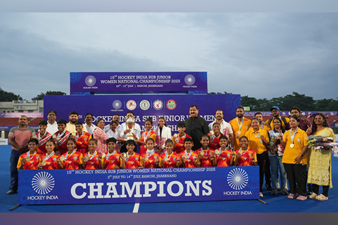 Hockey Jharkhand crowned champions of 15th Hockey India Sub Junior Women National Championship 2025 Division 'A'