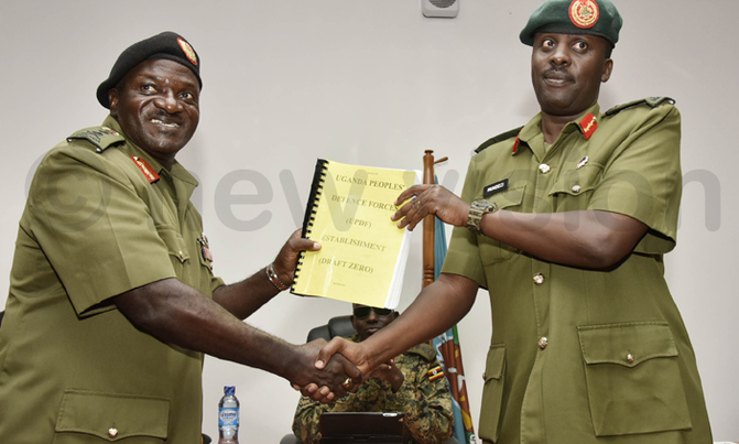 Gen Katumba Wamala hands over to Gen Muhoozi Gen Katumba Wamala hands over to Gen Muhoozi