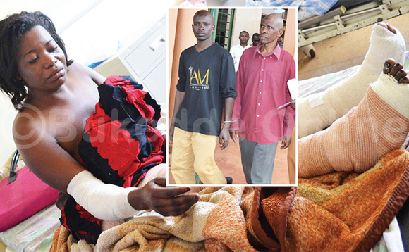 Kawala ng’ali ku kitanda. Kateregga ( ku ddyo) ng’atwalibwa mu kkkooti. Kawala ng’ali ku kitanda. Kateregga ( ku ddyo) ng’atwalibwa mu kkkooti.