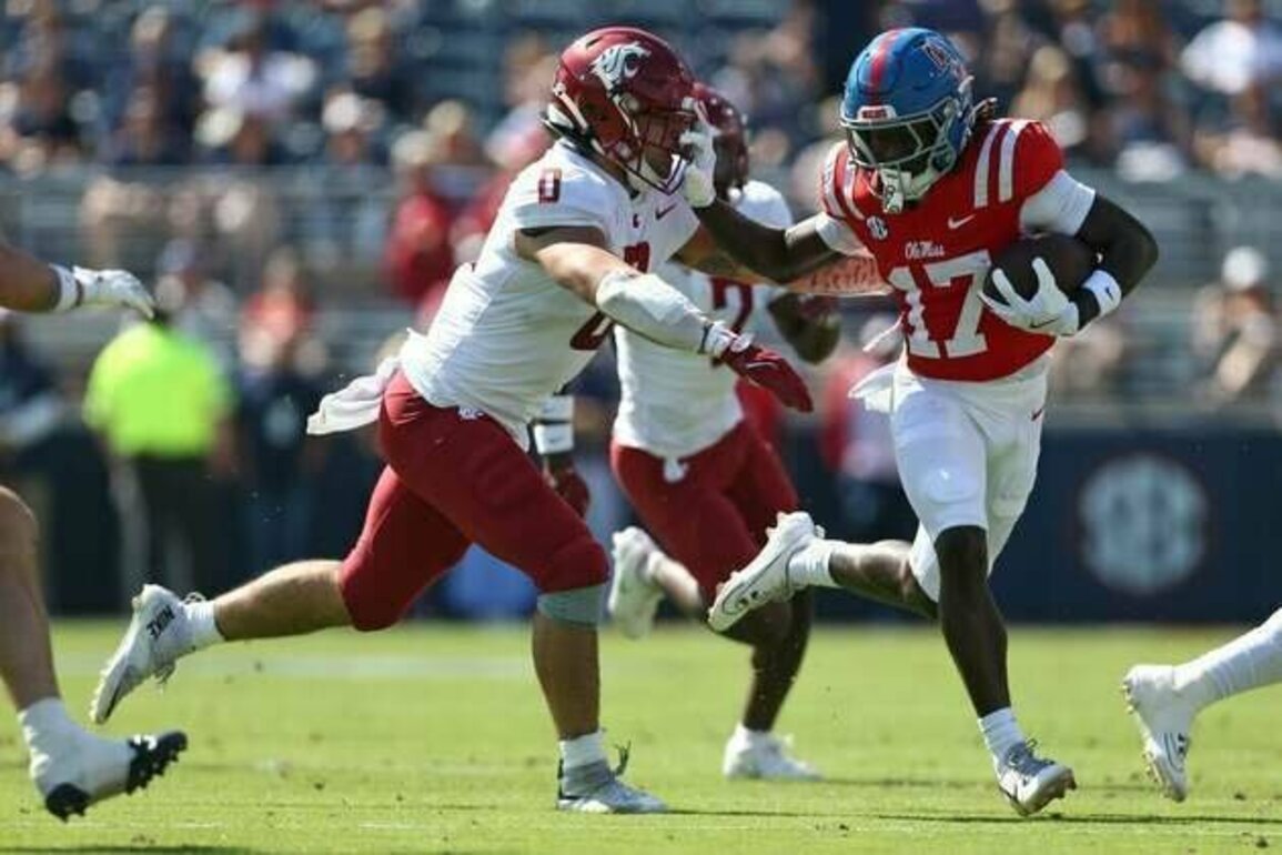 No. 4 Ole Miss holds off Washington State's upset bid