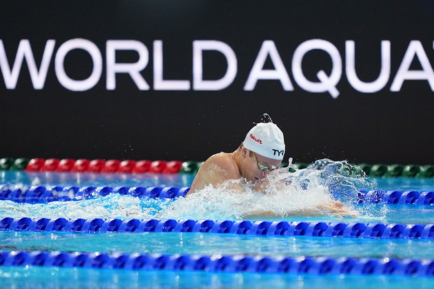 (SP)SINGAPORE-WORLD AQUATICS CHAMPIONSHIPS-SWIMMING-MEN'S 4X100M MEDLEY RELAY