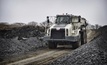 Terex Trucks’ TA400 hauls material along a rocky road