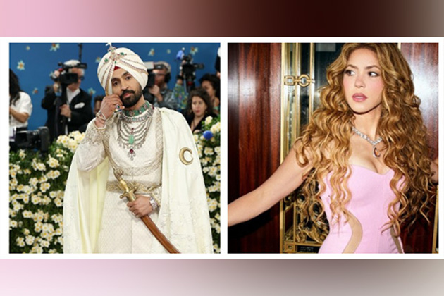 "Hi to India," says Shakira as she interacts with Diljit Dosanjh at Met Gala 2025