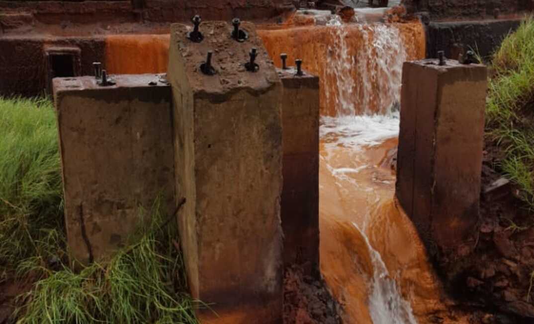 Krugersdorp derelict Gold mine shaft in Gauteng Province, South Africa