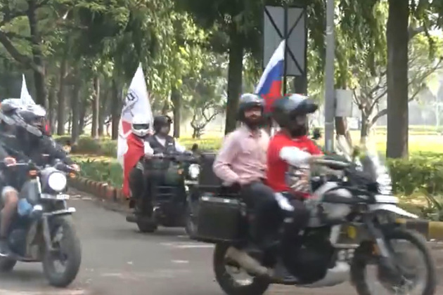 Motorcycle rally in Delhi marks 81st anniversary of Soviet Victory in Great Patriotic War