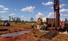 Drilling by Reward Minerals near Lake Disappointment in Western Australia