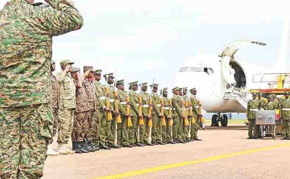 Emirambo gy’abamu ku baserikale ba UPDF abattibwa aba al Shabaab. Emirambo gy’abamu ku baserikale ba UPDF abattibwa aba al Shabaab.