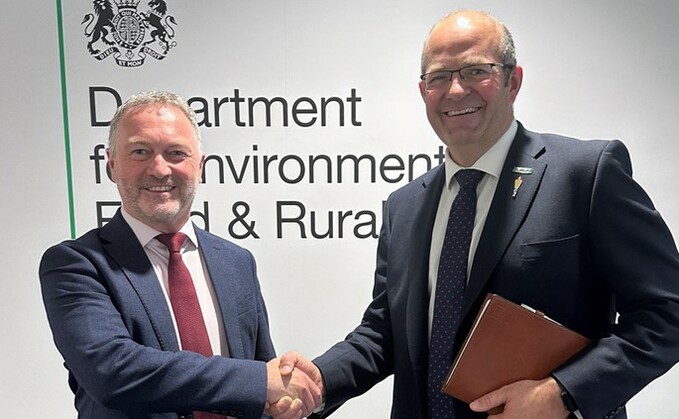 NFU president meets new Defra Secretary Steve Reed 