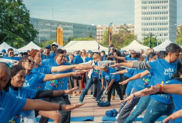 WHO Chief, Union Health Secy perform yoga at 'Walk the Talk' event in Geneva ahead of International Yoga Day