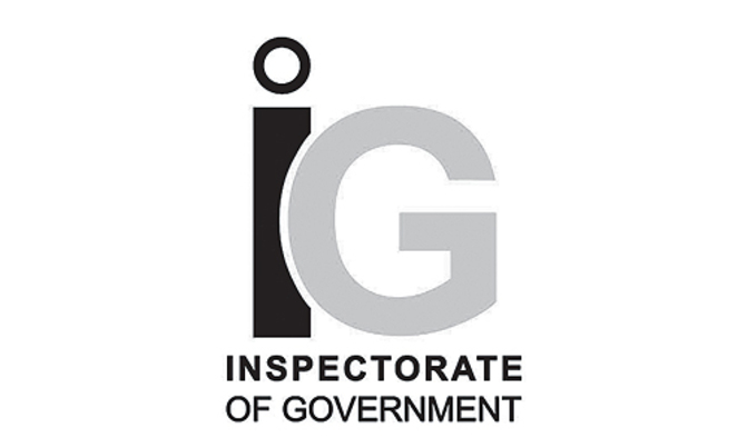 Notice from Inspectorate of Government Notice from Inspectorate of Government