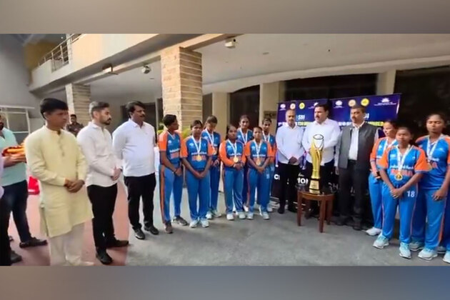Karnataka BJP president BY Vijayendra felicitates Team India for winning T20 Blind Women's World Cup 2025
