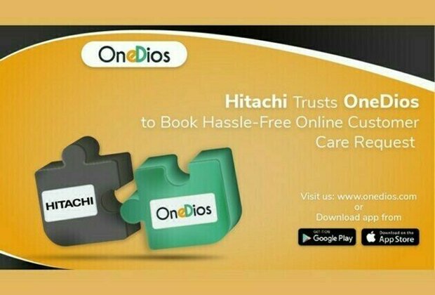 Hitachi Trusts OneDios to Book Hassle-Free Online Customer Care Request