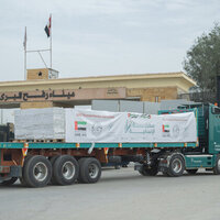 First aid batch from Saqr Humanitarian Ship enters Gaza under Operation Chivalrous Knight 3