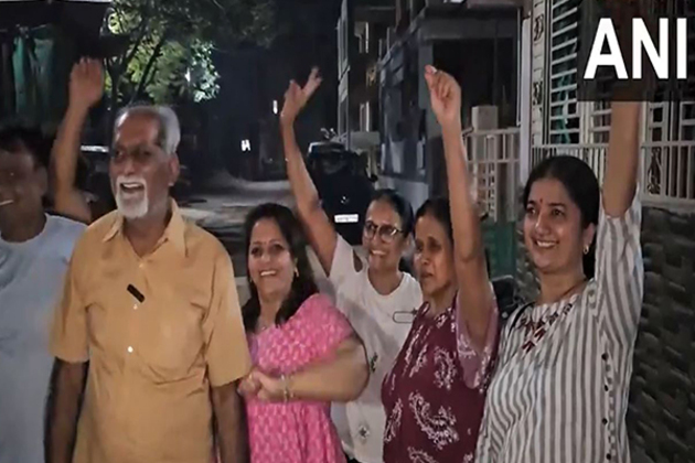 Axar Patel's family celebrates India's Champions Trophy win