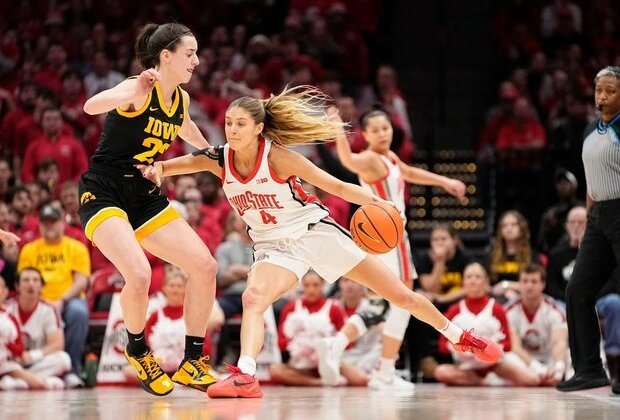 Women's Top 25 roundup: No. 18 Ohio State tops No. 2 Iowa in OT