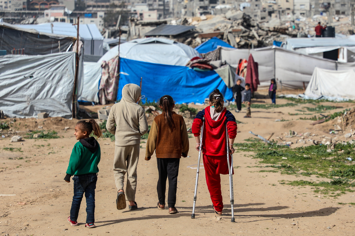 MIDEAST-GAZA CITY-PALESTINIAN GIRL