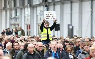 Farmers across Northern Ireland turn out in their thousands to fight Labour's family farm tax