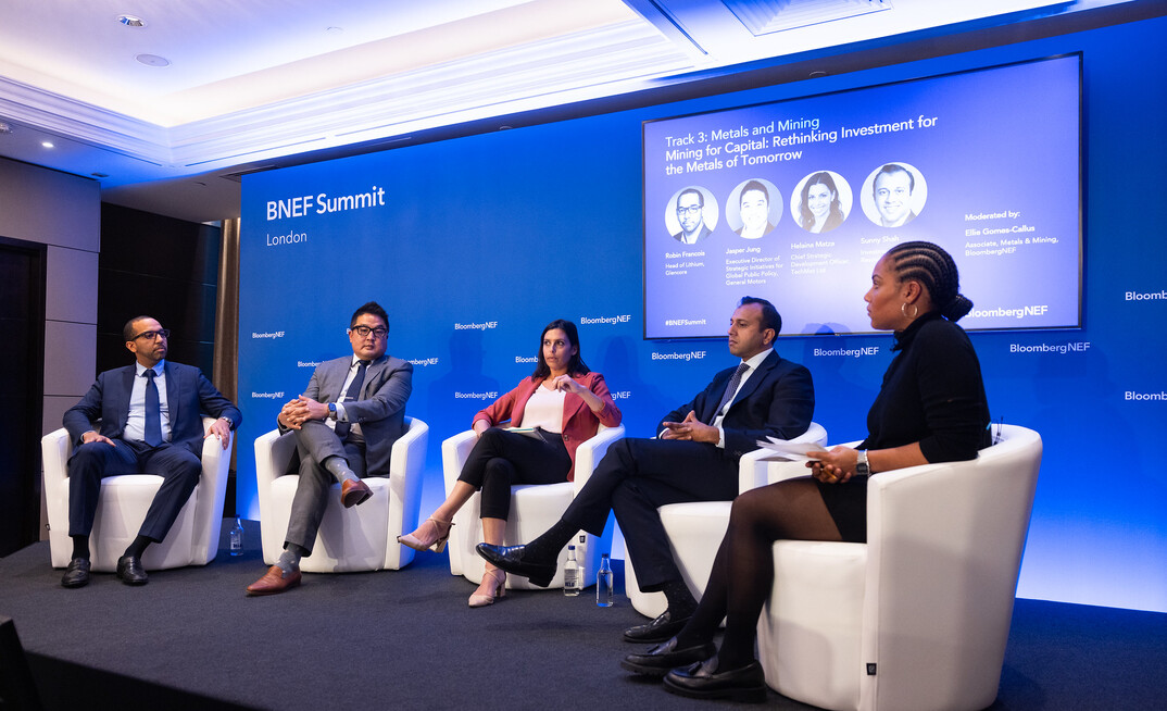 The panel at BloombergNEF