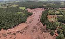 Lama de rejeitos da barragem do Córrego do Feijão, da mineradora Vale, em Brumadinho (MG)