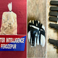 Punjab: Ferozepur police bust cross-border narco network, seize 5.465 kg heroin, arrest three